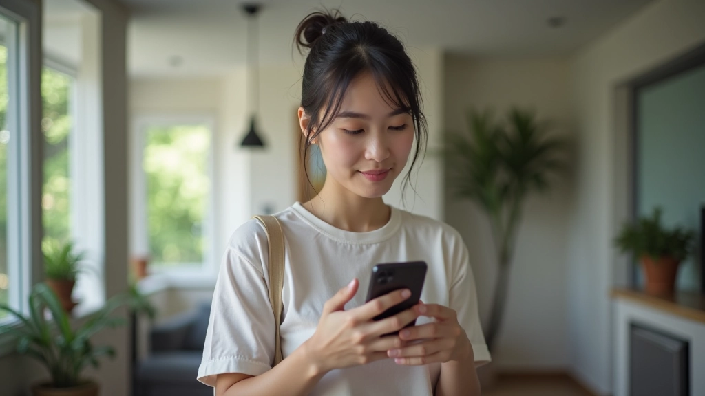 Woman checking mobile phone notification about subscription cancellation reminder
